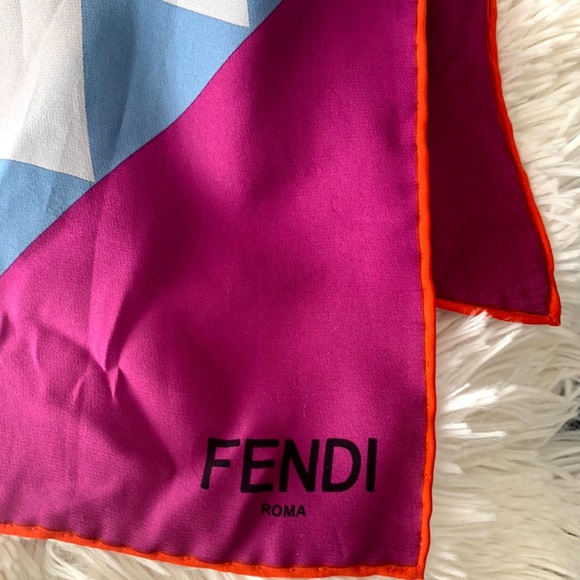 Authentic Fendi Monster silk scarf - Picture 2 of 4